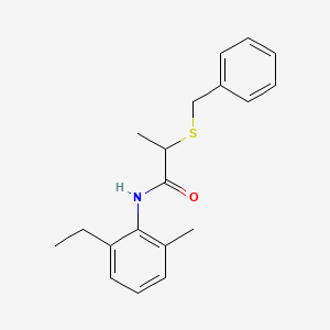 molecular formula C19H23NOS B4073407 N-(3,5-difluorophenyl)piperidine-2-carboxamide hydrochloride 