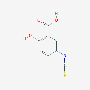 molecular formula C8H5NO3S B040738 Benzoic acid,2-hydroxy-5-isothiocyanato-(9ci) CAS No. 116569-31-4