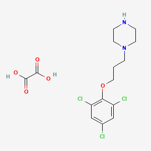 molecular formula C15H19Cl3N2O5 B4073889 Oxalic acid;1-[3-(2,4,6-trichlorophenoxy)propyl]piperazine 
