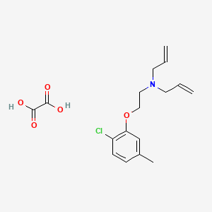 molecular formula C17H22ClNO5 B4073959 N-[2-(2-chloro-5-methylphenoxy)ethyl]-N-prop-2-enylprop-2-en-1-amine;oxalic acid 