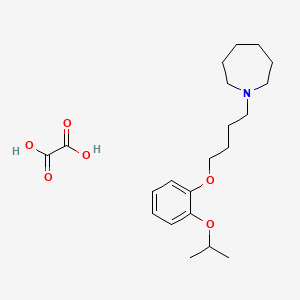 molecular formula C21H33NO6 B4074058 Oxalic acid;1-[4-(2-propan-2-yloxyphenoxy)butyl]azepane 