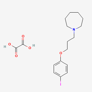 molecular formula C17H24INO5 B4074083 1-[3-(4-Iodophenoxy)propyl]azepane;oxalic acid 