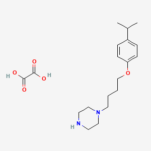 molecular formula C19H30N2O5 B4074214 Oxalic acid;1-[4-(4-propan-2-ylphenoxy)butyl]piperazine 