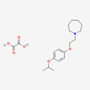 molecular formula C19H29NO6 B4074445 Oxalic acid;1-[2-(4-propan-2-yloxyphenoxy)ethyl]azepane 