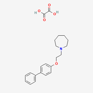 molecular formula C22H27NO5 B4074567 Oxalic acid;1-[2-(4-phenylphenoxy)ethyl]azepane 