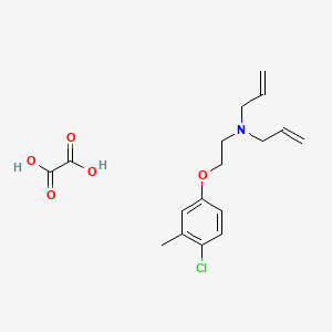 molecular formula C17H22ClNO5 B4074609 N-[2-(4-chloro-3-methylphenoxy)ethyl]-N-prop-2-enylprop-2-en-1-amine;oxalic acid 