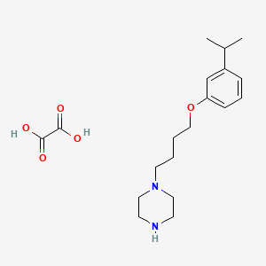 molecular formula C19H30N2O5 B4074631 Oxalic acid;1-[4-(3-propan-2-ylphenoxy)butyl]piperazine 