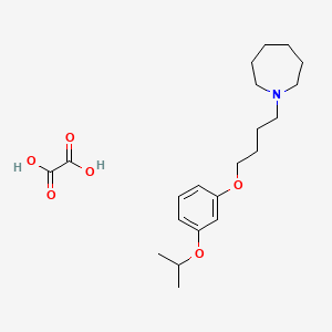 molecular formula C21H33NO6 B4074653 Oxalic acid;1-[4-(3-propan-2-yloxyphenoxy)butyl]azepane 