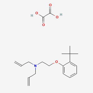 molecular formula C20H29NO5 B4074754 N-[2-(2-tert-butylphenoxy)ethyl]-N-prop-2-enylprop-2-en-1-amine;oxalic acid 