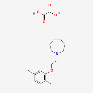 molecular formula C19H29NO5 B4074819 Oxalic acid;1-[2-(2,3,6-trimethylphenoxy)ethyl]azepane 
