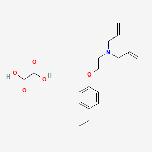 molecular formula C18H25NO5 B4075023 N-[2-(4-ethylphenoxy)ethyl]-N-prop-2-enylprop-2-en-1-amine;oxalic acid 