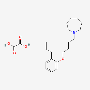 molecular formula C21H31NO5 B4075041 Oxalic acid;1-[4-(2-prop-2-enylphenoxy)butyl]azepane 