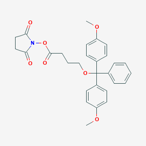 molecular formula C29H29NO7 B040752 N-Succinimidyl-4-O-(4,4'-dimethoxytrityl)butyrate CAS No. 123658-22-0