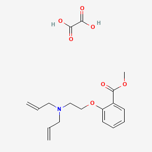 molecular formula C18H23NO7 B4075229 Methyl 2-[2-[bis(prop-2-enyl)amino]ethoxy]benzoate;oxalic acid 