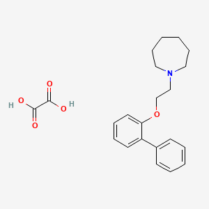 molecular formula C22H27NO5 B4075428 Oxalic acid;1-[2-(2-phenylphenoxy)ethyl]azepane 