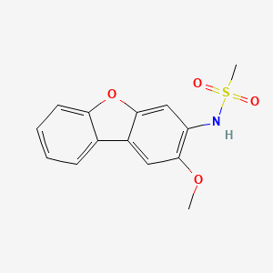 molecular formula C14H13NO4S B4075589 N-(2-methoxydibenzofuran-3-yl)methanesulfonamide 