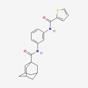 molecular formula C22H24N2O2S B4075591 N-[3-(adamantane-1-carbonylamino)phenyl]thiophene-2-carboxamide 