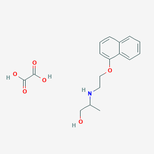 molecular formula C17H21NO6 B4075665 2-(2-Naphthalen-1-yloxyethylamino)propan-1-ol;oxalic acid CAS No. 1185133-82-7