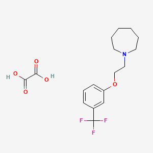molecular formula C17H22F3NO5 B4075674 Oxalic acid;1-[2-[3-(trifluoromethyl)phenoxy]ethyl]azepane 