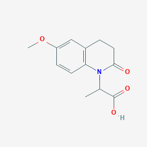 2-(6-Methoxy-2-oxo-3,4-dihydroquinolin-1-yl)propanoic acid