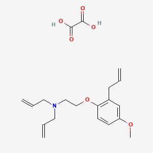 molecular formula C20H27NO6 B4076069 N-[2-(4-methoxy-2-prop-2-enylphenoxy)ethyl]-N-prop-2-enylprop-2-en-1-amine;oxalic acid 