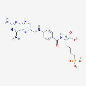 2-[[4-[(2,4-Diaminopteridin-6-yl)methylamino]benzoyl]amino]-6-phosphonohexanoic acid