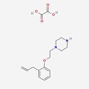 molecular formula C17H24N2O5 B4076132 Oxalic acid;1-[2-(2-prop-2-enylphenoxy)ethyl]piperazine 