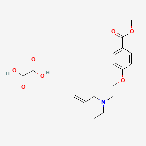 molecular formula C18H23NO7 B4076318 Methyl 4-[2-[bis(prop-2-enyl)amino]ethoxy]benzoate;oxalic acid 