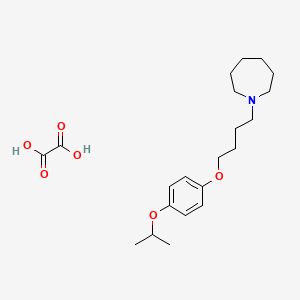 molecular formula C21H33NO6 B4076353 Oxalic acid;1-[4-(4-propan-2-yloxyphenoxy)butyl]azepane 