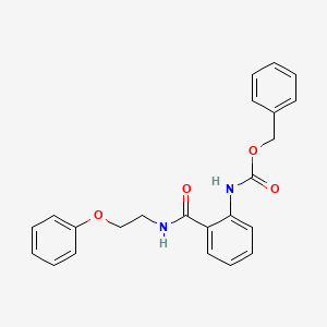 molecular formula C23H22N2O4 B4076500 benzyl (2-{[(2-phenoxyethyl)amino]carbonyl}phenyl)carbamate 