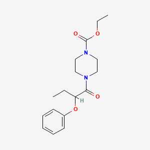molecular formula C17H24N2O4 B4076517 Ethyl 4-(2-phenoxybutanoyl)piperazine-1-carboxylate 