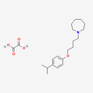 molecular formula C21H33NO5 B4076526 Oxalic acid;1-[4-(4-propan-2-ylphenoxy)butyl]azepane 