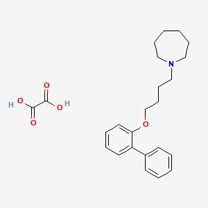 molecular formula C24H31NO5 B4076533 1-[4-(2-biphenylyloxy)butyl]azepane oxalate 