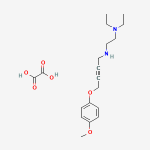 molecular formula C19H28N2O6 B4076604 N',N'-diethyl-N-[4-(4-methoxyphenoxy)but-2-ynyl]ethane-1,2-diamine;oxalic acid 