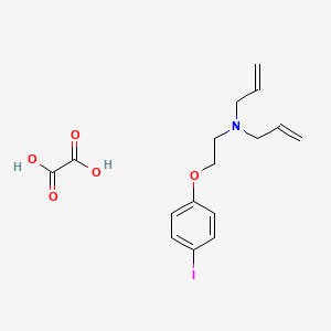 molecular formula C16H20INO5 B4076608 N-[2-(4-iodophenoxy)ethyl]-N-prop-2-enylprop-2-en-1-amine;oxalic acid 
