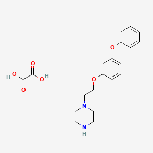 molecular formula C20H24N2O6 B4076657 Oxalic acid;1-[2-(3-phenoxyphenoxy)ethyl]piperazine 