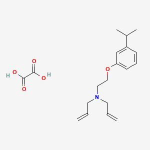 molecular formula C19H27NO5 B4076698 oxalic acid;N-[2-(3-propan-2-ylphenoxy)ethyl]-N-prop-2-enylprop-2-en-1-amine 