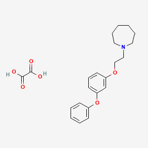 molecular formula C22H27NO6 B4076936 Oxalic acid;1-[2-(3-phenoxyphenoxy)ethyl]azepane 
