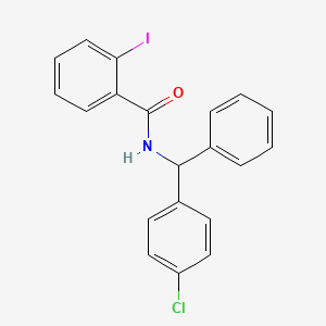 molecular formula C20H15ClINO B4076979 N-[(4-chlorophenyl)(phenyl)methyl]-2-iodobenzamide 