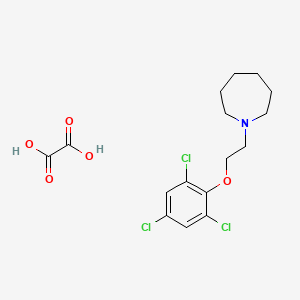 molecular formula C16H20Cl3NO5 B4076986 Oxalic acid;1-[2-(2,4,6-trichlorophenoxy)ethyl]azepane 