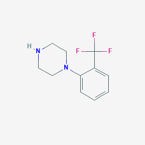 molecular formula C11H13F3N2 B040770 1-(2-Trifluoromethylphenyl)piperazine CAS No. 63854-31-9