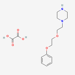 molecular formula C16H24N2O6 B4077078 Oxalic acid;1-[2-(2-phenoxyethoxy)ethyl]piperazine 