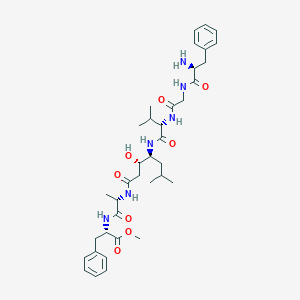molecular formula C37H54N6O8 B040771 Hexapeptide 5 CAS No. 112317-46-1