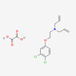 molecular formula C16H19Cl2NO5 B4077213 N-[2-(3,4-dichlorophenoxy)ethyl]-N-prop-2-enylprop-2-en-1-amine;oxalic acid 