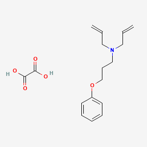 molecular formula C17H23NO5 B4077381 oxalic acid;3-phenoxy-N,N-bis(prop-2-enyl)propan-1-amine 