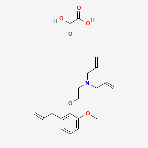 molecular formula C20H27NO6 B4077435 N-[2-(2-methoxy-6-prop-2-enylphenoxy)ethyl]-N-prop-2-enylprop-2-en-1-amine;oxalic acid 