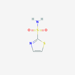 molecular formula C3H4N2O2S2 B040776 1,3-Thiazole-2-Sulfonamide CAS No. 113411-24-8