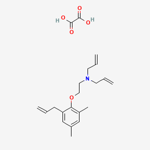 molecular formula C21H29NO5 B4077644 N-[2-(2,4-dimethyl-6-prop-2-enylphenoxy)ethyl]-N-prop-2-enylprop-2-en-1-amine;oxalic acid 