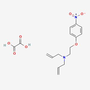 molecular formula C16H20N2O7 B4077901 N-[2-(4-nitrophenoxy)ethyl]-N-prop-2-enylprop-2-en-1-amine;oxalic acid 