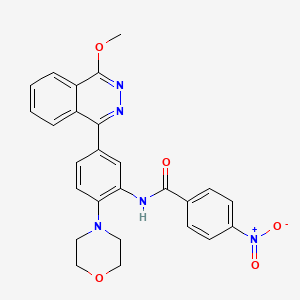 molecular formula C26H23N5O5 B4078455 N-[5-(4-methoxyphthalazin-1-yl)-2-(morpholin-4-yl)phenyl]-4-nitrobenzamide 